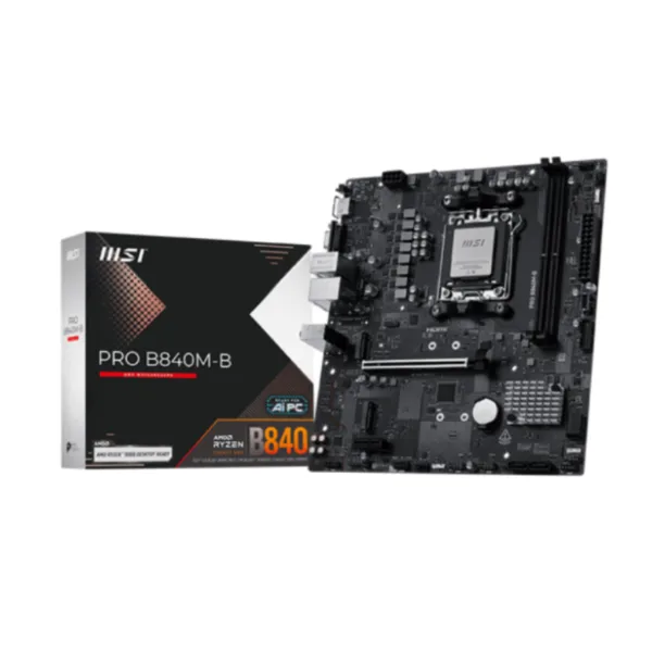 Mother MSI PRO B840M-B DDR5 AM5 (Serie 7000/8000/9000) (0166)