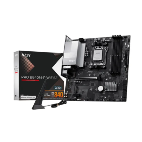 Mother MSI PRO B840M-P WIFI6E DDR5 AM5 (Serie 7000/8000/9000) (1804)