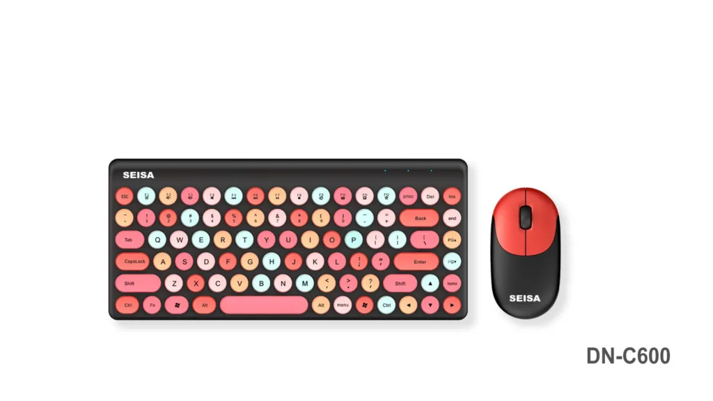 TECLADO Y MOUSE INALAM DN-C600 POP KEYS