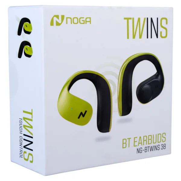 AURICULAR BLUETOOTH IN EAR DEPORTIVO NG-BTWINS 38 NEGRO Y VERDE