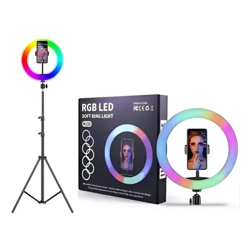 ARO DE LUZ 36 CM RGB + TRIPODE 2M