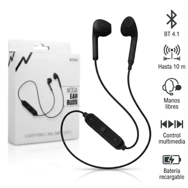 AURICULAR BLUETOOTH IN EAR NG-BT400 NEGRO