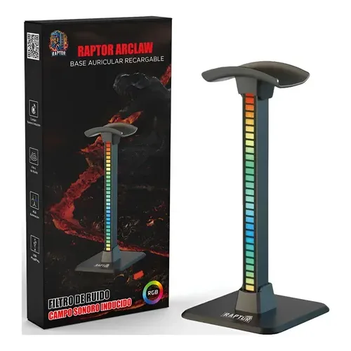 SOPORTE P/AURICULAR RAPTOR ARCLAW RGB
