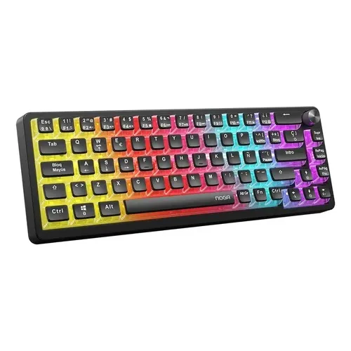TECLADO USB GAMER MECANICO WHITE MX SWITCH NKB-67
