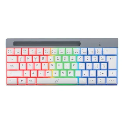 TECLADO USB RETROILUMINADO CON SOPORTE PARA CELULAR/TABLET NKB-Q60