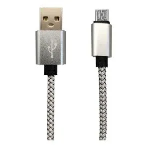 CABLE USB / MICRO USB 1m MALLADO