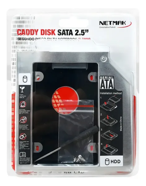 CARRY DISK PARA LECTORA DE NOTEBOOK CADDY 9.5MM