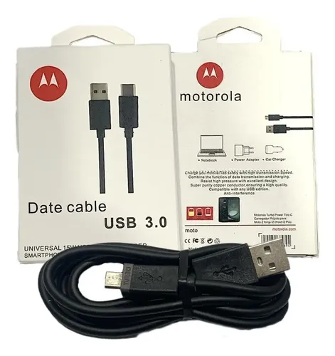 CABLE USB / MICRO USB 1m CARGA RAPIDA 3.0 MOTO TURBO POWER V8
