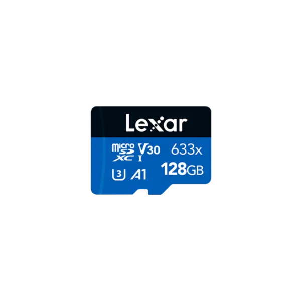 Tarjeta microSDXC Lexar 633x 128GB UHS-I C10 con adaptador