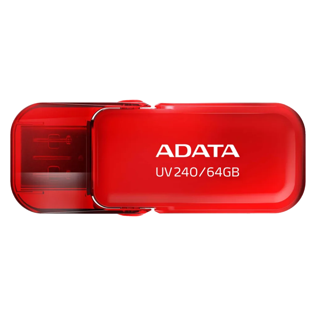 Pen Drive ADATA UV240 64GB USB 2.0 RED