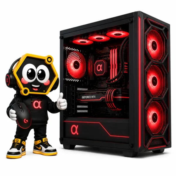 PC RYZEN 5 5500 - A520 - 16 GB - SSD 480 - RTX3050 6 GB - FTE 650 PLUS - GAB M100A RGB