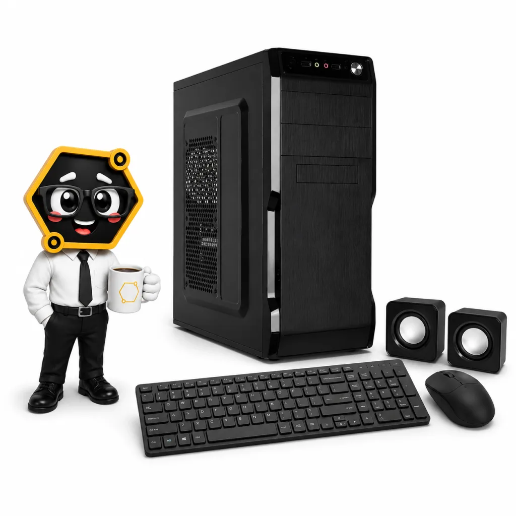 PC RYZEN 3 3200G - A520 - 8 GB - SSD 120 - GAB. KIT