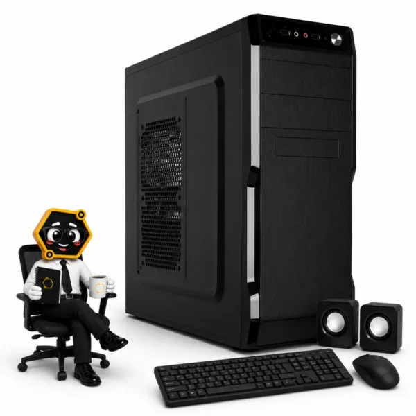 PC OFICINA INTEL I3-10105F H610 8GB DDR4 VIDEO GT 710 SSD 240GB GAB KIT