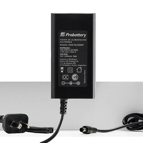 Fuente para Monitor - 19v 2Ah - Plug Out 6,5mm x In 1,4mm