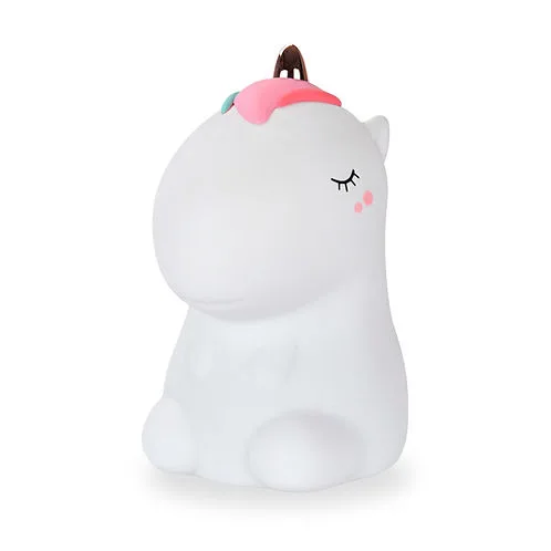 VELADOR LUZ LED RECARGABLE UNICORNIO
