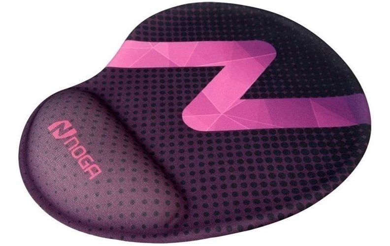 MOUSE PAD 3D DE TELA CON APOYA MUÑECA DE GEL 2.25X2cm VIOLETA
