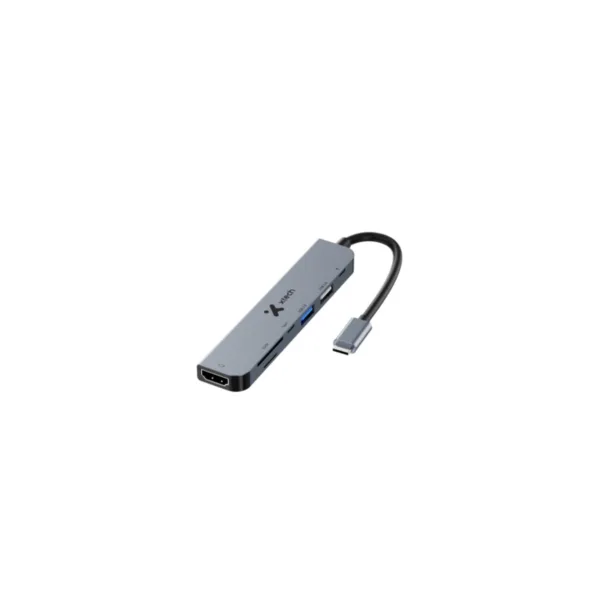 HUB Xtech, Multipuerto, 7 en 1 , USB C