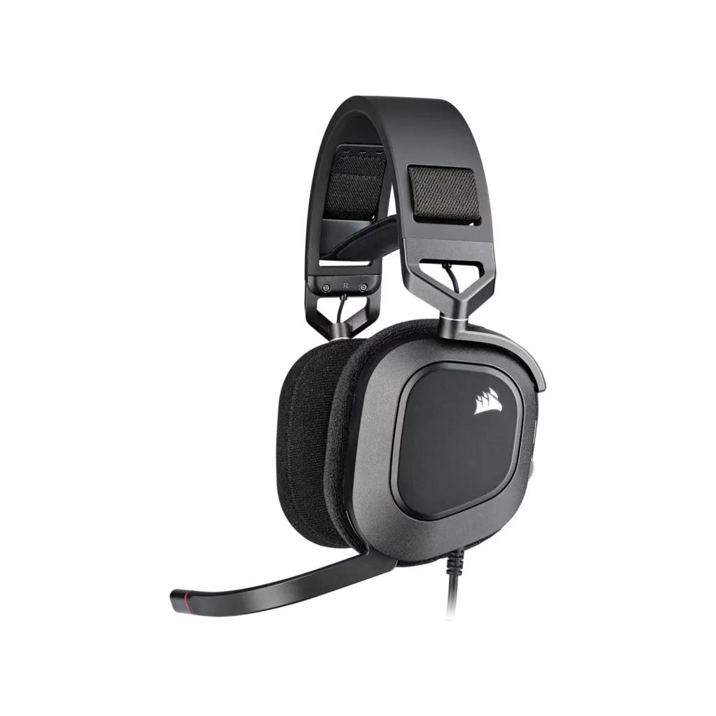Auricular gaming cableado Corsair HS80 RGB USB, carbón