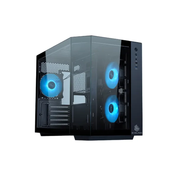 GABINETE GAMER EVO-300MB PRIMACY + 3 COOLER ARGB CON CONTROLADORA + SOP. REFREG. LIQUIDA + VIDRIO TEMPLADO