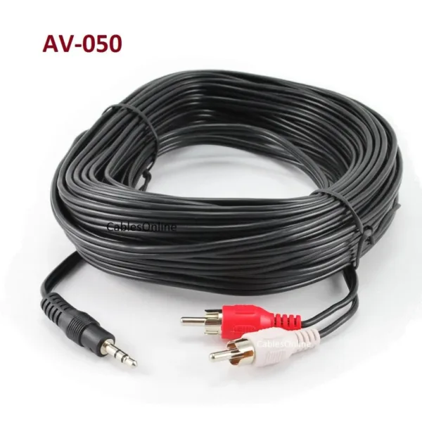 CABLE 2RCA A PLUG 3,5 5MTS