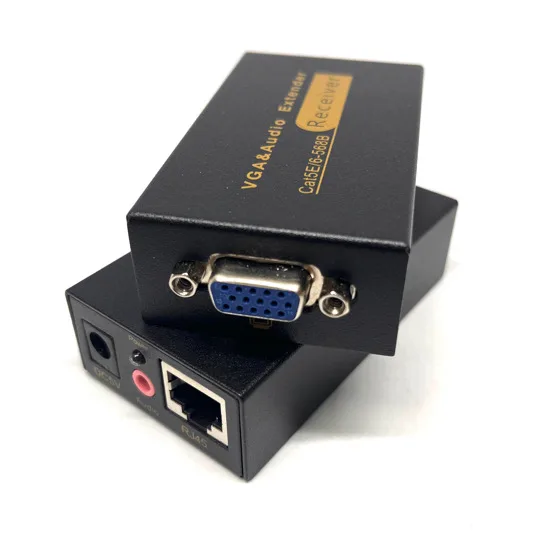 EXTENSOR VGA A RJ45 POR UTP HASTA 60 MTS PACK X2