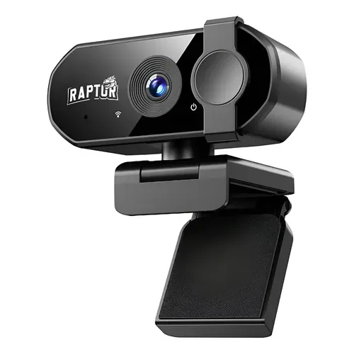 WEBCAM Raptor Vision 4K c/microfono c/tapa