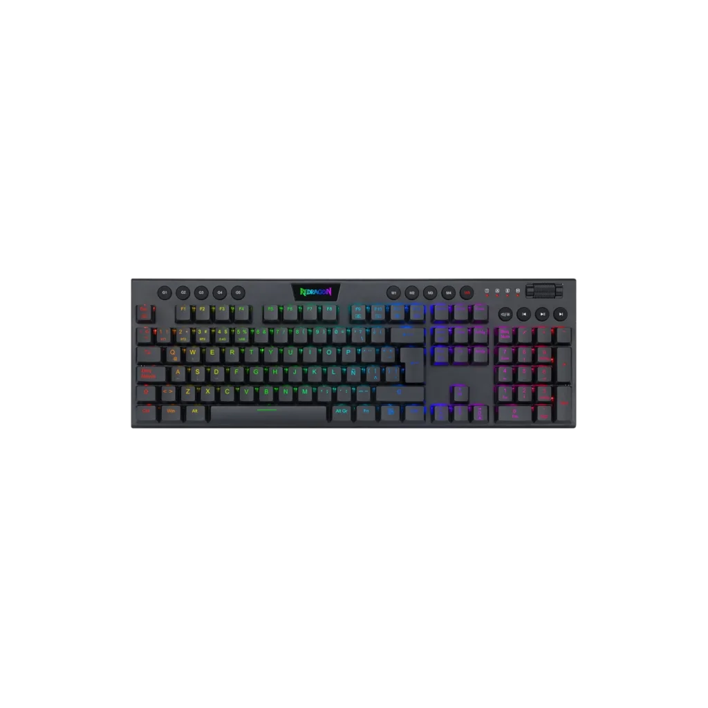 Teclado Inalámbrico Redragon Horus RGB K619 Blanco