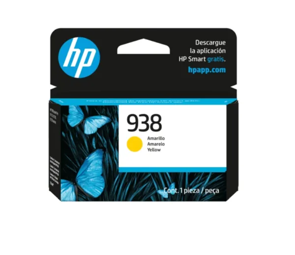 HP 938 Yellow Ink Cartridge 4S6X7PL (1171)
