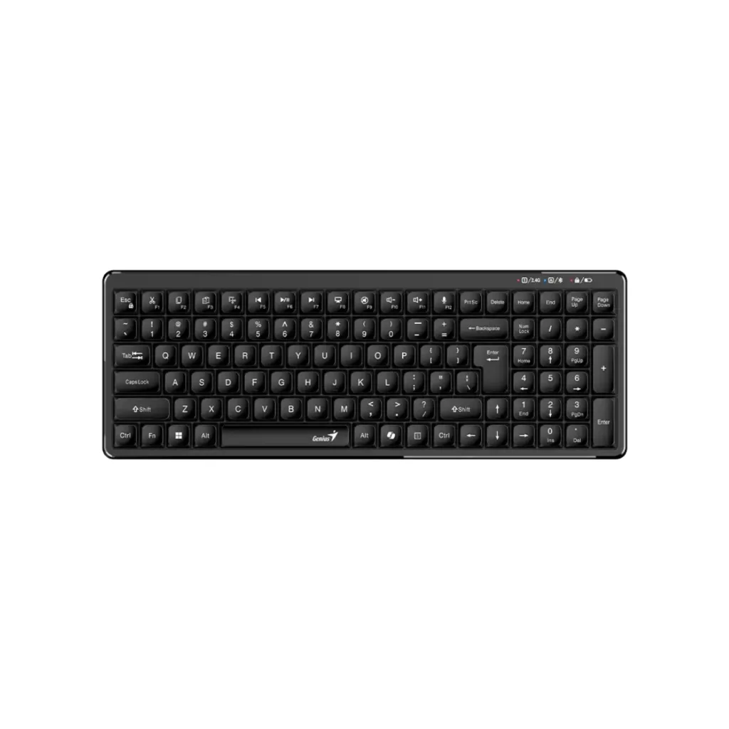 Teclado Genius LuxeMate Q7100 AI SP Black BT+2.4GHZ,KB (3043)