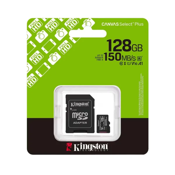 MEMORIA MICRO SD 128 GB CLASE 10 150 MB/s CANVAS SELECT PLUS