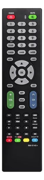 CONTROL REMOTO UNIVERSAL SMART TV 4K RM-014S+