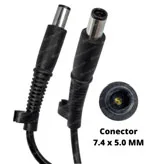 Cargador de Notebook - 18.5v 3.5Ah - 65W - (Plug: Out 7,4mm * 5,0mm) Grueso - HP - "Incluye Cable Power"