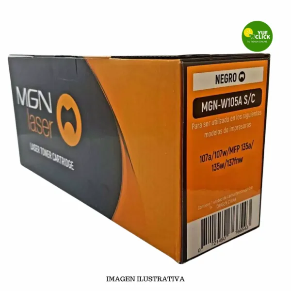 TONER HP W105A SIN CHIP COMPATIBLE CON MAQUINAS 107a / 107w / mfp 135a / 135w / 137fnw ALT MGN
