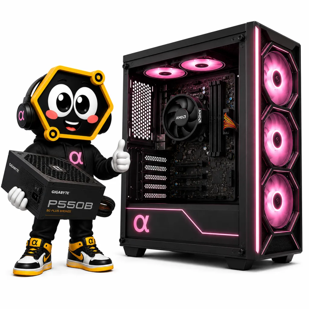 PC GAMER RYZEN 5 8500G A620 16GB DDR5 NVME 512 FTE 750 PLUS GAB GAMER RGB