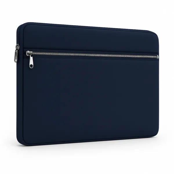 FUNDA NOTEBOOK 15.6" NEOPRENE C/BOLSILLO AL FRENTE AZUL MARINO