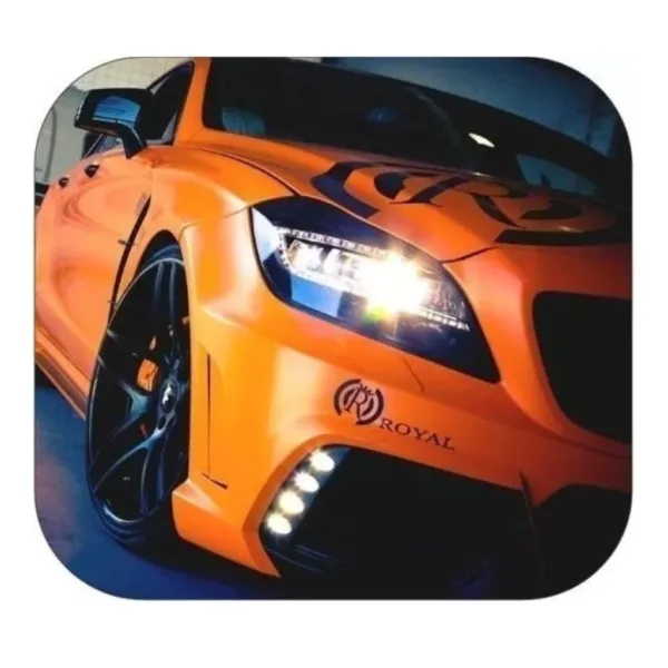PAD MOUSE ANTIDESLIZANTE 21X19 AUTO NARANJA