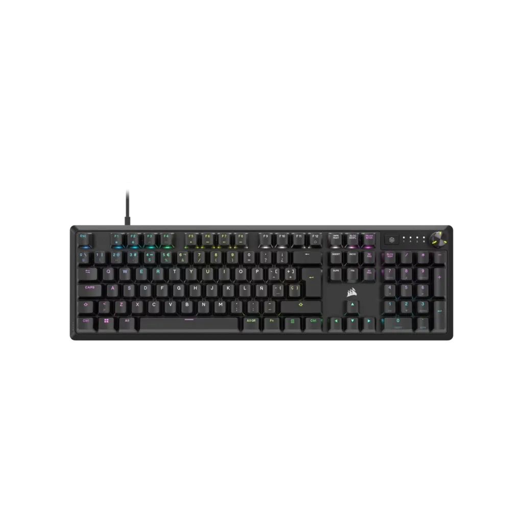 Teclado gamer mecánico CORSAIR K70 CORE RGB: Negro (EN)