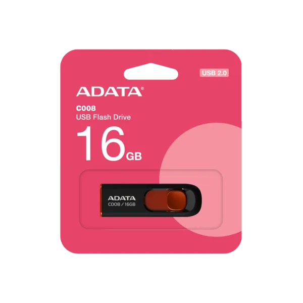 Pen Drive ADATA C008 RKD 16GB USB 2.0 C/ tapa des