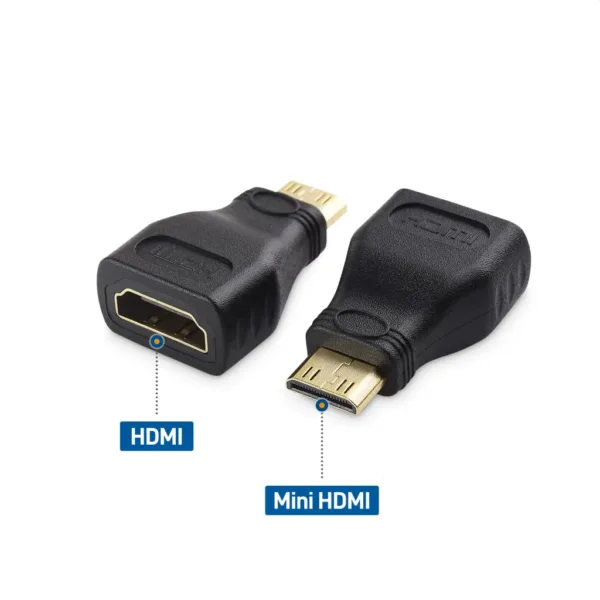 ADAPTADOR MINI HDMI MACHO A HDMI HEMBRA