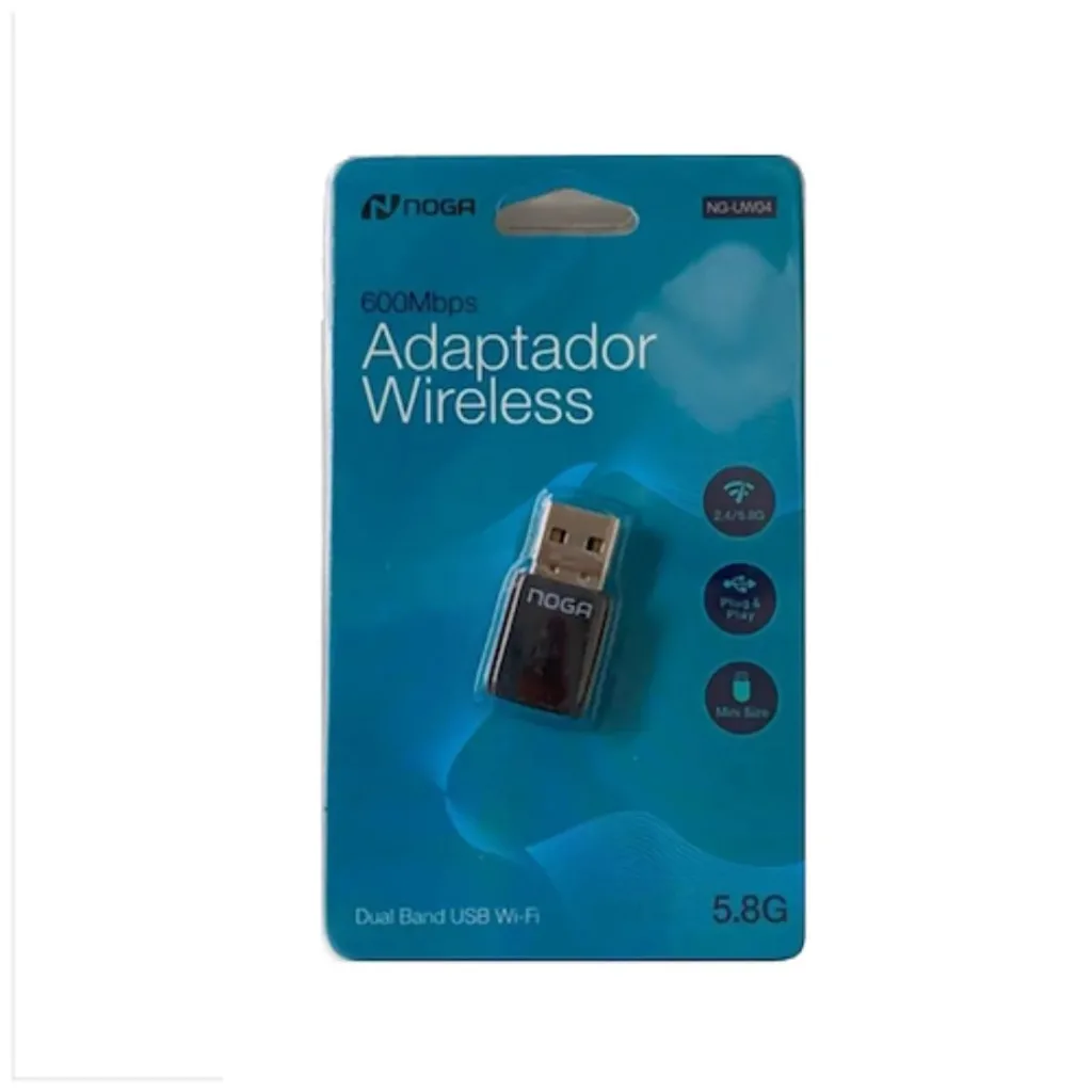 PLACA DE RED NOGANET WIFI USB DUAL BAND 600Mbps NG-UW04