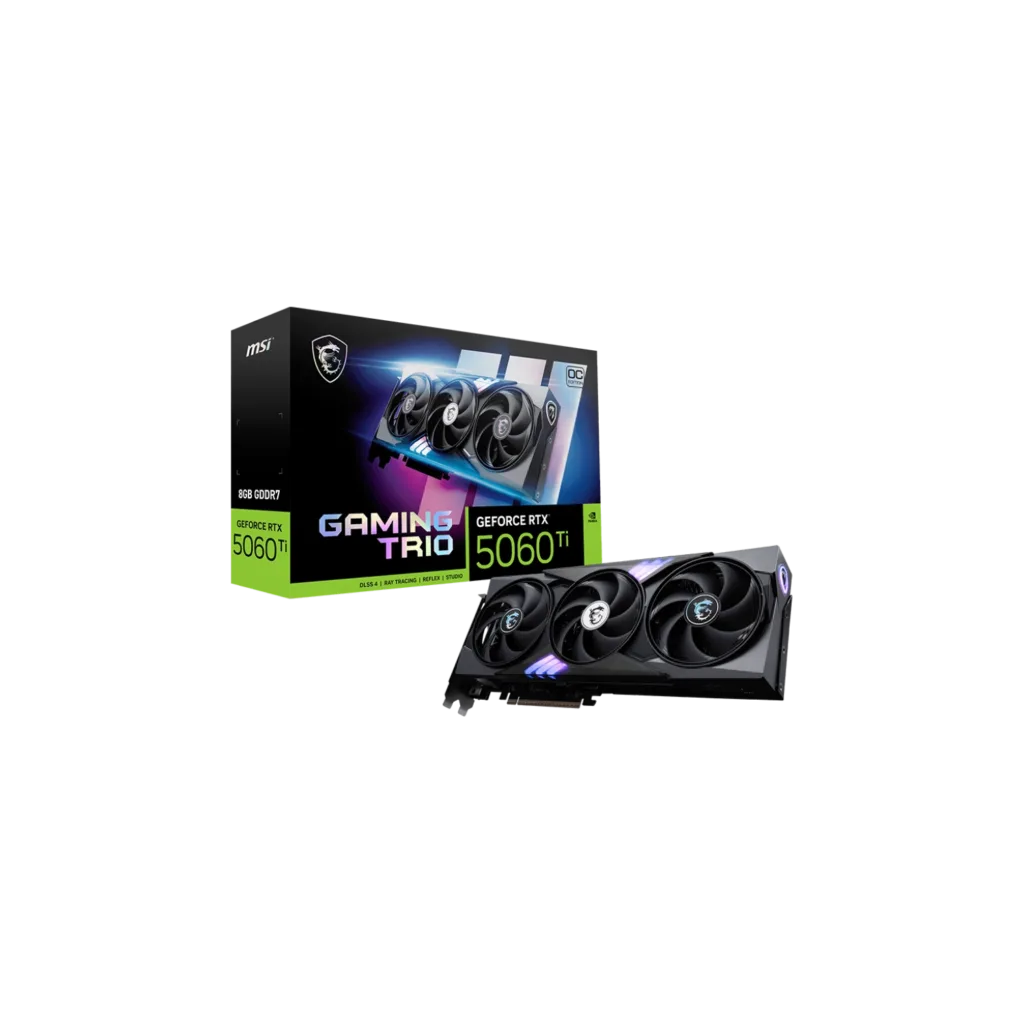 Placa MSI NVIDIA GeForce RTX 5060 Ti 8G GAMING TRIO OC