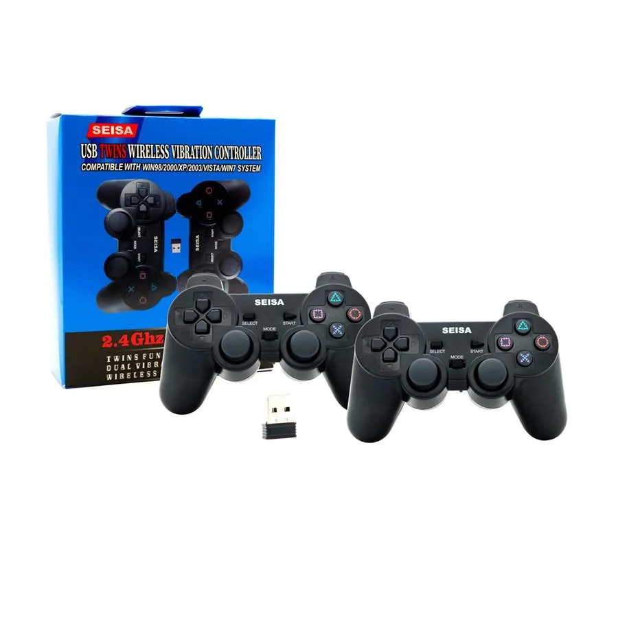 Joystick SEISA NJP502 Doble inalambrico 2.4g 2 en 1 para PC con pilas