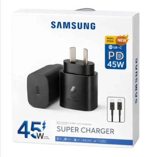 CABEZAL CARGADOR CELULAR 45W CON 1 TIPO C + CABLE TIPO C A TIPO C