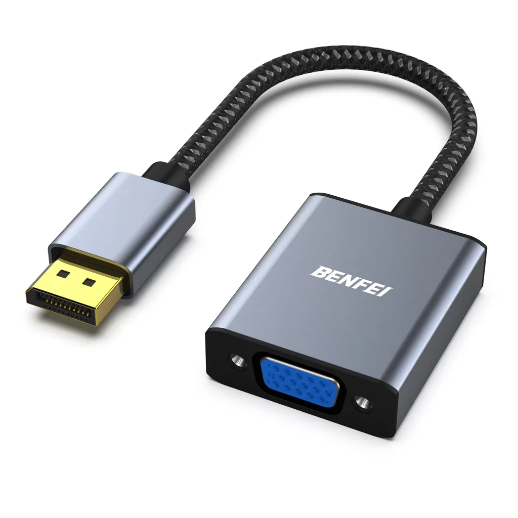 ADAPTADOR / CONVERSOR DISPLAY PORT A VGA