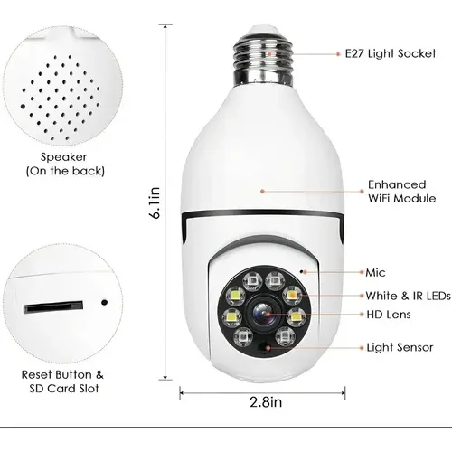 CAMARA DE SEGURIDAD IP SEISA IPC-ZAS03 WIFI
