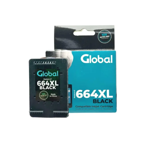 CART. PARA HP GLOBAL 664 XL NEGRO ALT