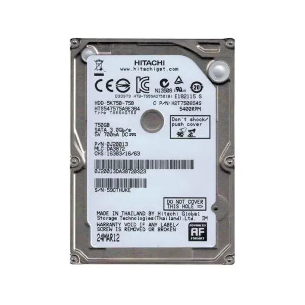 HDD 750 GB SATA NOTEBOOK USADO VARIAS MARCAS
