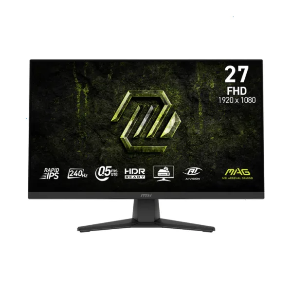 Monitor Gamer MSI 27" MAG 272F FHD Rapid IPS 240Hz 0.5ms Flat 2xHDMI + 1xDP (II) (7168)