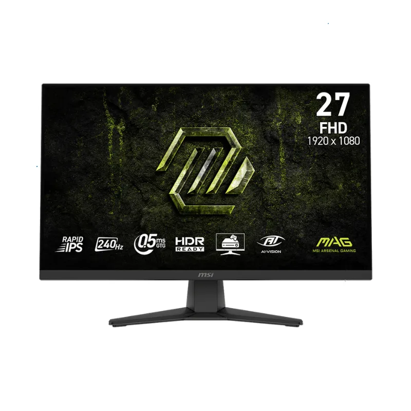 Monitor Gamer MSI 27" MAG 272F FHD Rapid IPS 240Hz 0.5ms Flat 2xHDMI + 1xDP (II) (7168)