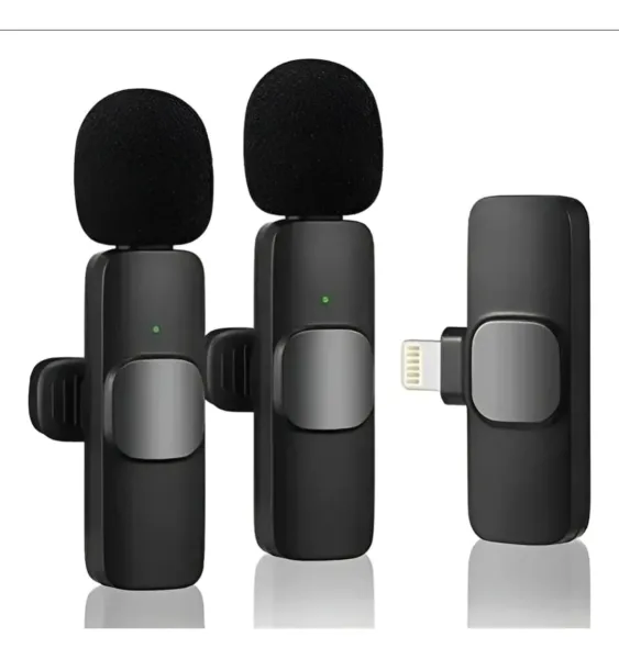 MICROFONO CORBATERO DOBLE INALAM. IPHONE 1 EN 2 K9-IP